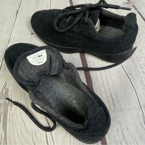ALLBIRDS Wool Runners women's dark grey comfortable flexible sneaker shoe, sz 9 - Picture 9 of 11